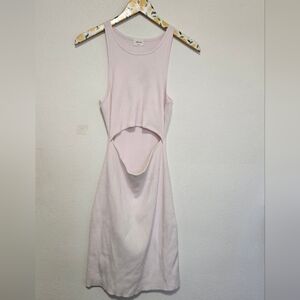 Aritzia Wilfred Free Cut Out Knit Tank Mini Dress Sz L